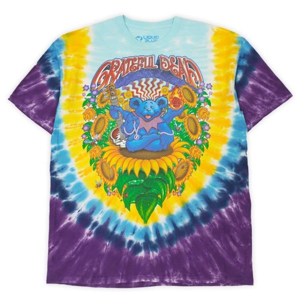 画像1: 00's Grateful Dead タイダイ染め バンドTシャツ "LIQUID BLUE / inspiration" (1)