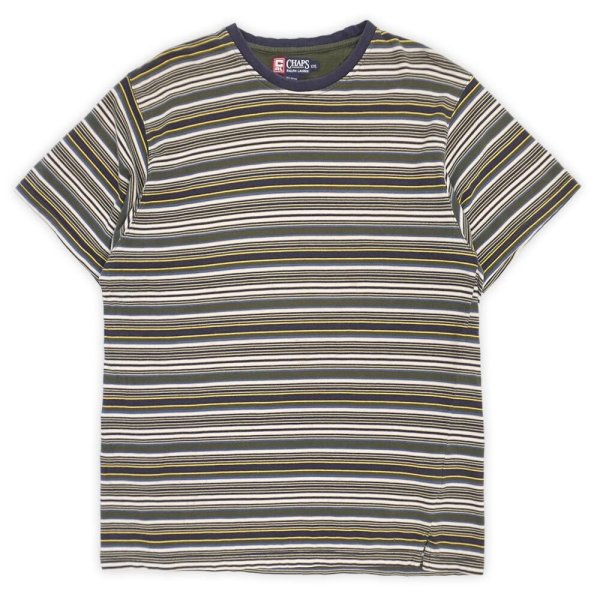 画像1: 90's CHAPS RALPH LAUREN マルチボーダーTシャツ (1)