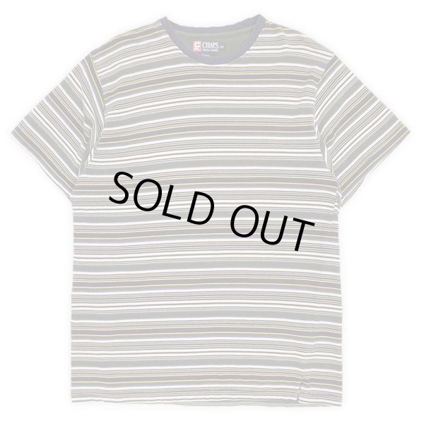 画像1: 90's CHAPS RALPH LAUREN マルチボーダーTシャツ (1)