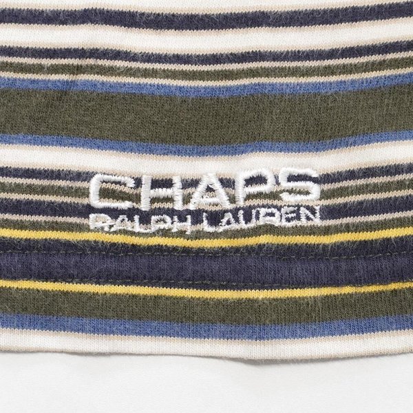 画像3: 90's CHAPS RALPH LAUREN マルチボーダーTシャツ (3)
