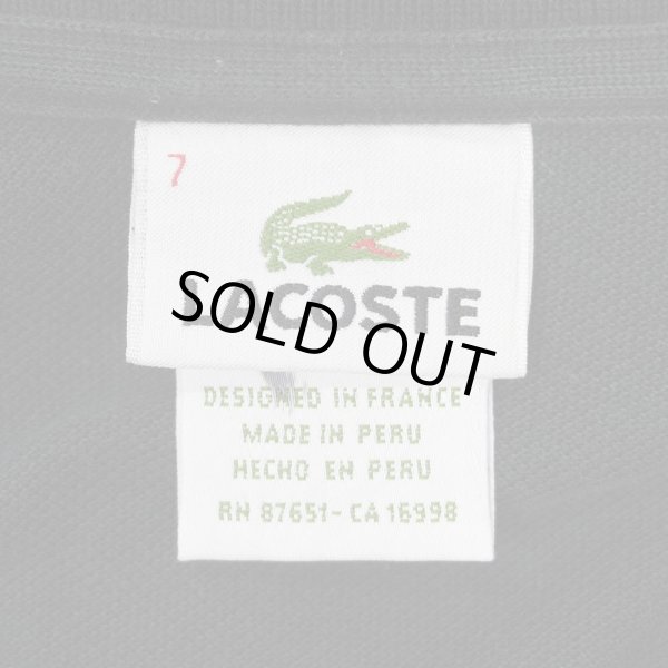 画像2: Late 90's LACOSTE ポロシャツ "DESIGNED IN FRANCE / BLACK" (2)