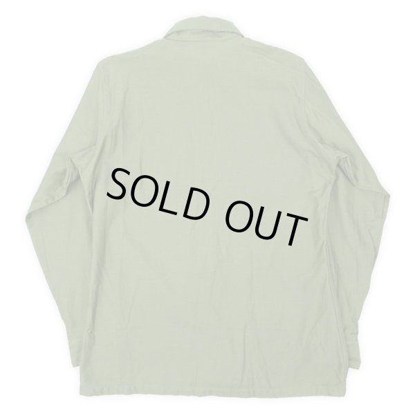 画像2: 70's US.ARMY コットンサテン ユーティリティーシャツ "sizeM / DEADSTOCK" (2)