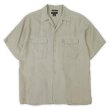 画像1: 00's BRUNO S/S オープンカラーシャツ "LINEN / SAND BEIGH" (1)