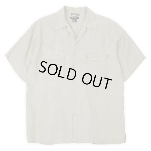 画像1: 00's BRUNO S/S オープンカラーシャツ "LINEN / SAND BEIGH" (1)