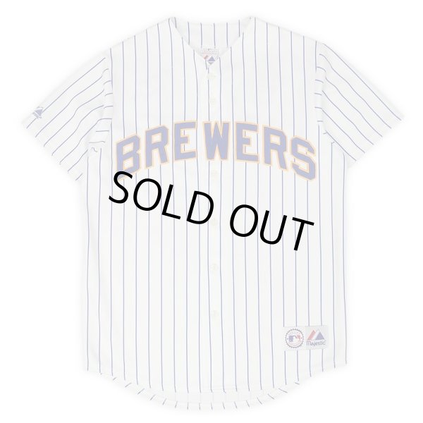 画像1: 00's Milwaukee Brewers ベースボールシャツ “WHITE” (1)