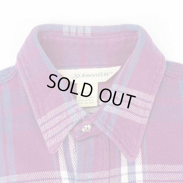 画像3: 90's ST JOHN'S BAY ヘビーネルシャツ "MADE IN USA" (3)