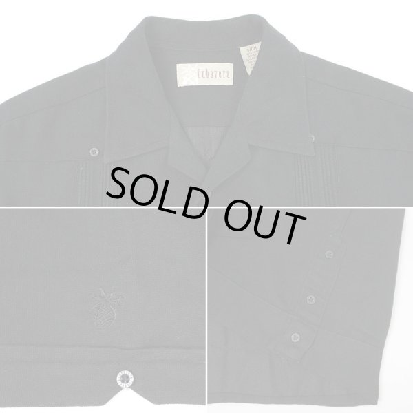 画像4: 00's Cubavera キューバシャツ "BLACK" (4)