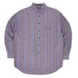 画像1: 90's DOCKERS マルチストライプ柄 シャンブレーシャツ (1)