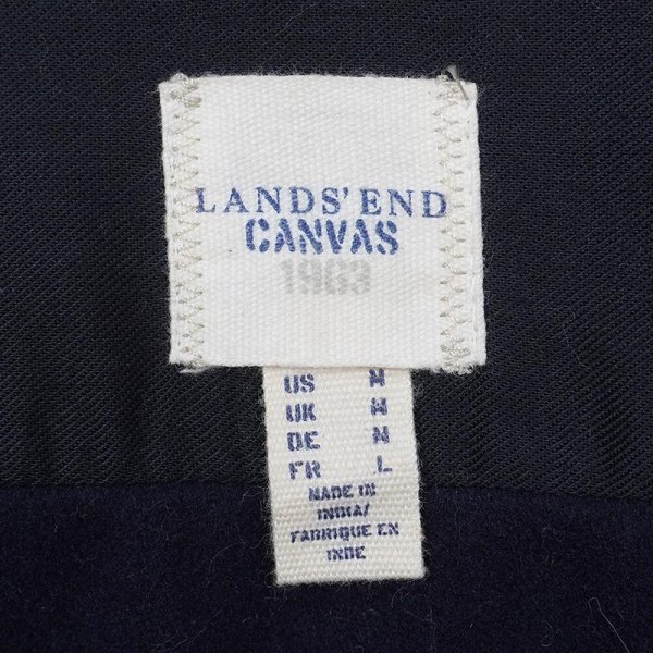 画像2: 00's LANDS' END ウールCPOシャツ (2)