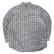 画像1: 90's Polo Ralph Lauren フランネル ボタンダウンシャツ "BLAKE / Gray Plaid" (1)