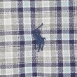 画像3: 90's Polo Ralph Lauren フランネル ボタンダウンシャツ "BLAKE / Gray Plaid" (3)