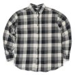 画像1: 90-00's ST JOHN'S BAY フランネル ボタンダウンシャツ “White × Black Plaid” (1)