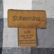 画像2: 90-00's ST JOHN'S BAY フランネル ボタンダウンシャツ “White × Black Plaid” (2)