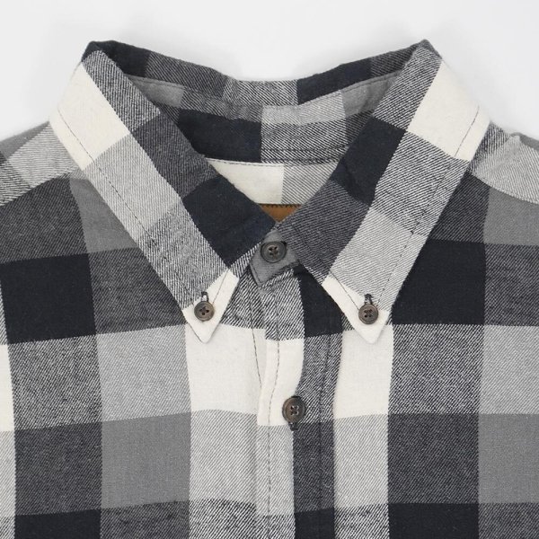 画像3: 90-00's ST JOHN'S BAY フランネル ボタンダウンシャツ “White × Black Plaid” (3)