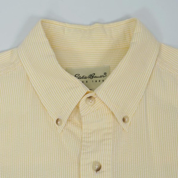 画像3: 90's Eddie Bauer S/S シアサッカー ボタンダウンシャツ (3)