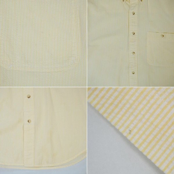 画像4: 90's Eddie Bauer S/S シアサッカー ボタンダウンシャツ (4)