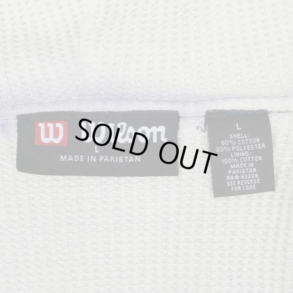 画像2: 00's Wilson 裏サーマル フルジップ スウェットパーカー (2)