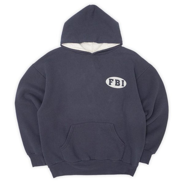 画像1: 90's FBI 両面プリント スウェットパーカー "MADE IN USA" (1)