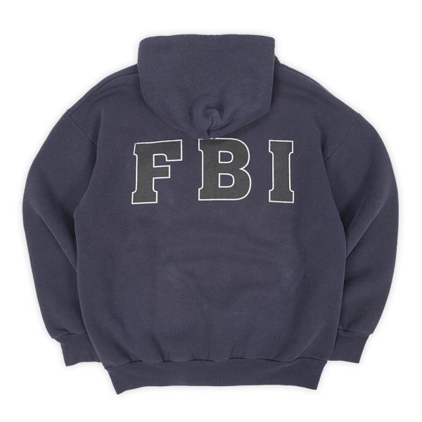 画像2: 90's FBI 両面プリント スウェットパーカー "MADE IN USA" (2)