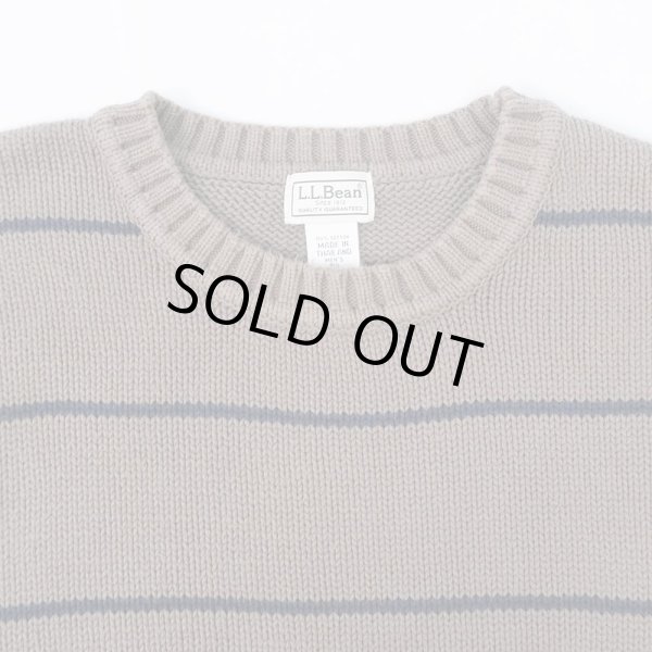 画像3: 00's L.L.Bean ボーダー柄 コットンニット (3)