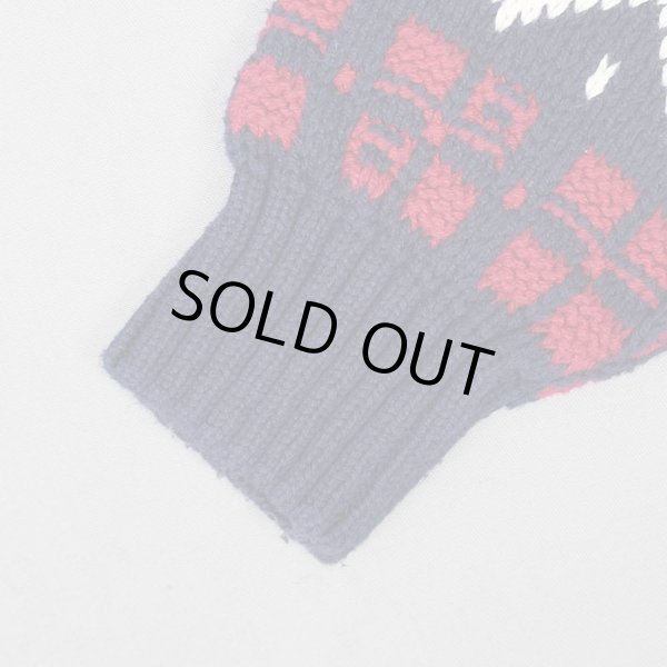 画像4: 90's Eddie Bauer ノルディック柄 コットンニット "黒タグ / MADE IN USA" (4)