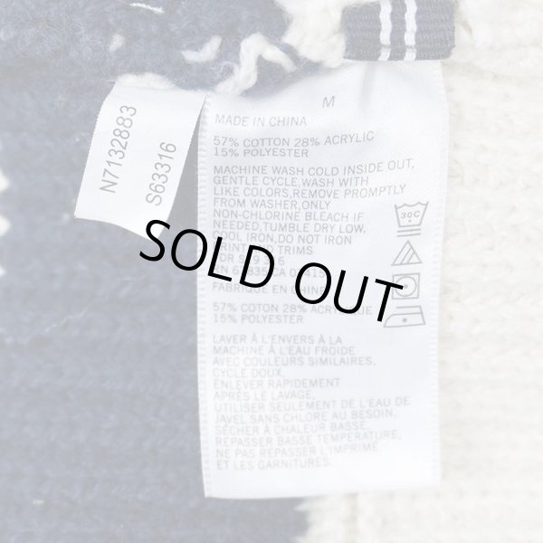 画像3: 00's NAUTICA ボーダー柄 コットンニット (3)