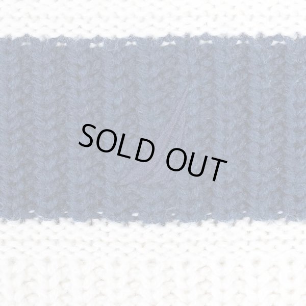 画像4: 00's NAUTICA ボーダー柄 コットンニット (4)