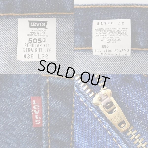 画像4: Early 00's Levi's 505 デニムパンツ “実寸W34 L31 / MADE IN USA” (4)