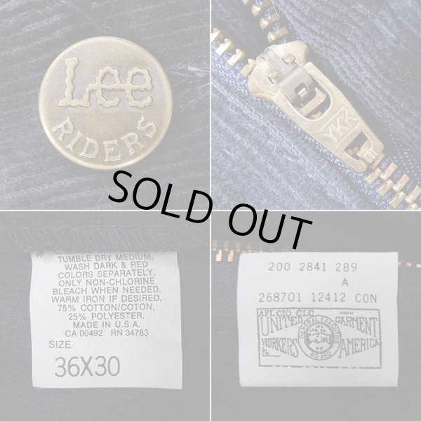 画像4: 90's Lee 200-2841 コーデュロイパンツ “W36 L30 / NON WASH” (4)