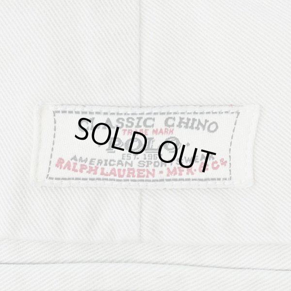 画像3: 90's Polo Ralph Lauren ノータック チノトラウザー "W34 L30" (3)