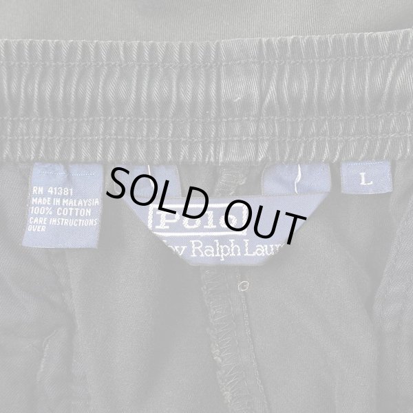 画像3: 90's Polo Ralph Lauren チノツイル イージーパンツ "BLACK" (3)