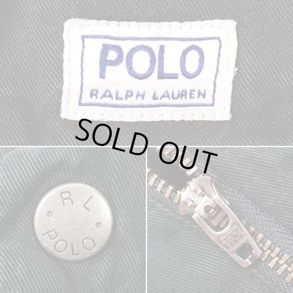 画像4: 90's Polo Ralph Lauren チノツイル イージーパンツ "BLACK" (4)