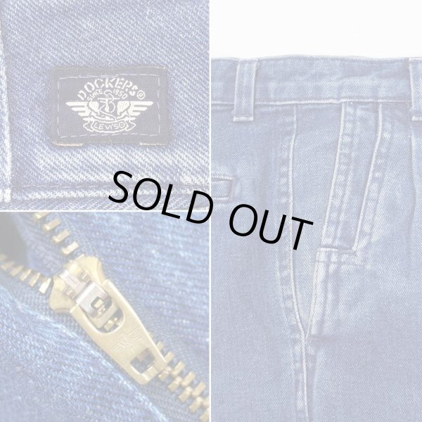 画像4: 90's DOCKERS 2タック デニムトラウザー "MADE IN USA" (4)