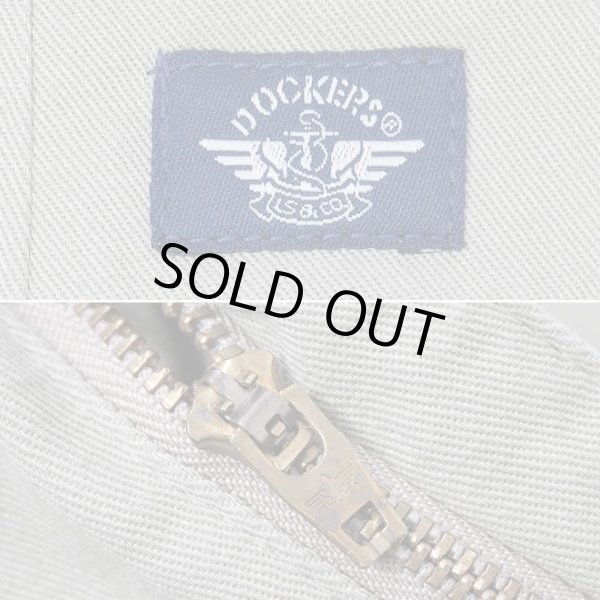 画像4: 90's DOCKERS 2タック チノトラウザー "BEIGE / W34 L30" (4)