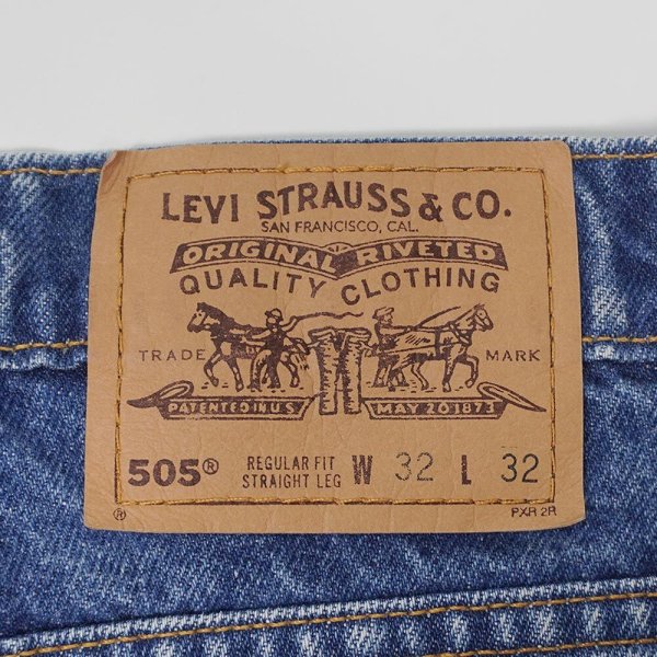 画像3: 90's Levi's 505 デニムパンツ "Orange Tab / W32 L32" (3)