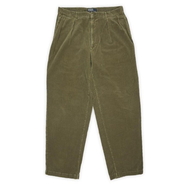 画像1: 90's Polo Ralph Lauren 2タック 太畝コーデュロイトラウザー "初期タグ / W34 L32" (1)