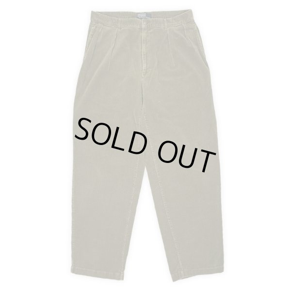 画像1: 90's Polo Ralph Lauren 2タック 太畝コーデュロイトラウザー "初期タグ / W34 L32" (1)