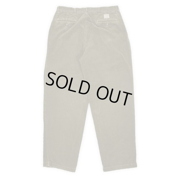 画像2: 90's Polo Ralph Lauren 2タック 太畝コーデュロイトラウザー "初期タグ / W34 L32" (2)