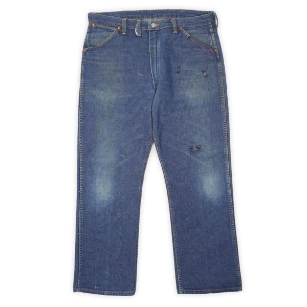 画像1: 60's Wrangler 13MWZ デニムパンツ "斜めベル / W38 L30" (1)