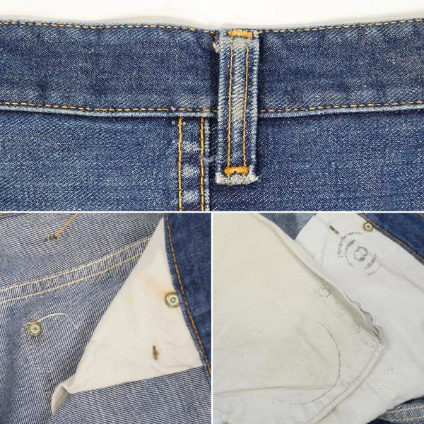 画像4: 60's Wrangler 13MWZ デニムパンツ "斜めベル / W38 L30" (4)