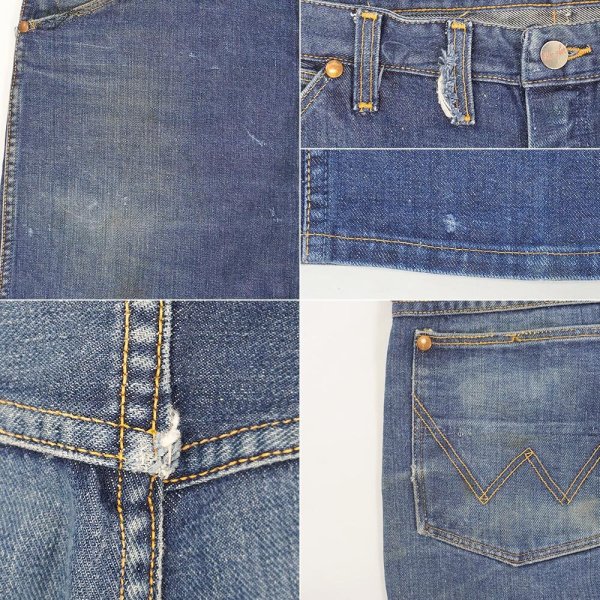 画像5: 60's Wrangler 13MWZ デニムパンツ "斜めベル / W38 L30" (5)
