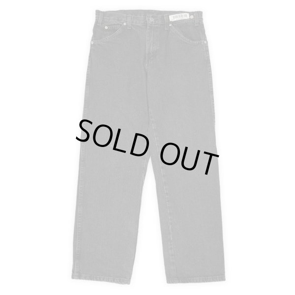 画像1: 00's Dickies 先染めブラックデニムパンツ “W32 L30” (1)