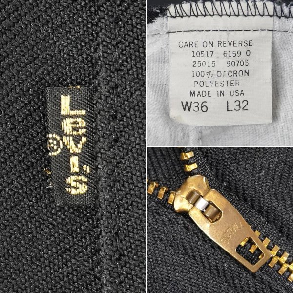 画像3: 90's Levi's 517-6159 ブーツカットパンツ "MADE IN USA / BLACK" (3)