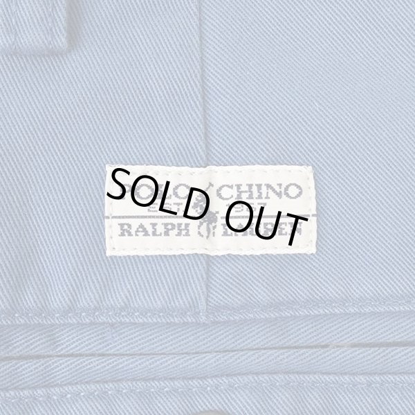 画像3: 90's Polo Ralph Lauren 2タック チノショーツ "TYLER SHORT / BLUE" (3)