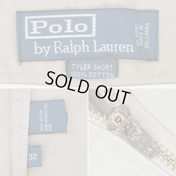画像4: 00's Polo Ralph Lauren 2タック チノショーツ "TYLER SHORT / LIGHT BEIGE" (4)