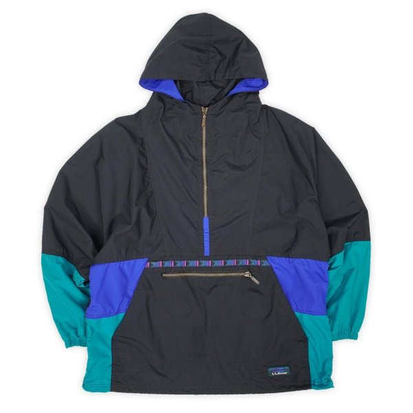 画像1: 90's L.L.Bean ナイロンアノラック "MADE IN USA / BLACK" (1)