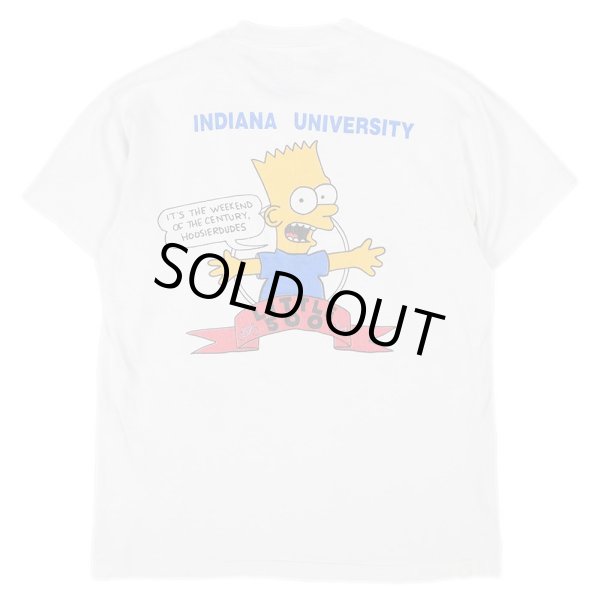 画像1: 90's INDIANA UNIVERSITY × SIMPSONS プリントTシャツ "MADE IN USA" (1)