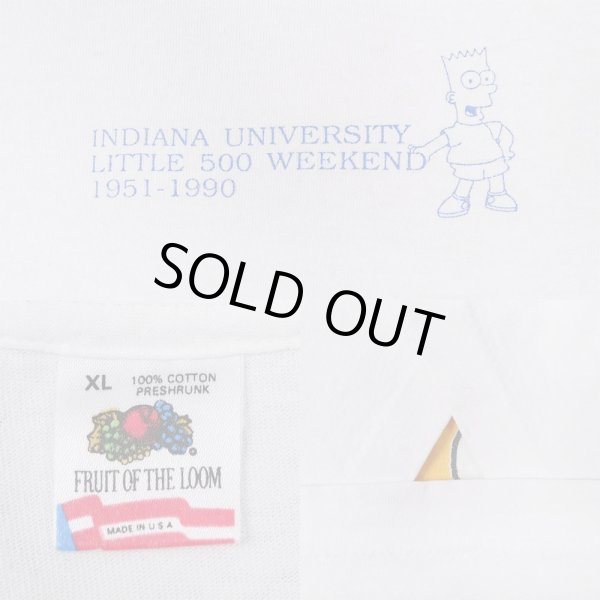 画像3: 90's INDIANA UNIVERSITY × SIMPSONS プリントTシャツ "MADE IN USA" (3)