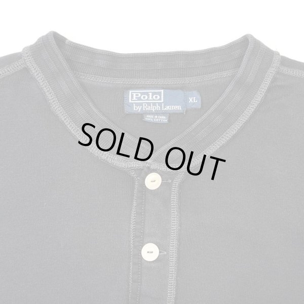 画像3: 90's Polo Ralph Lauren L/S ヘンリーネックカットソー "裾ポニー" (3)