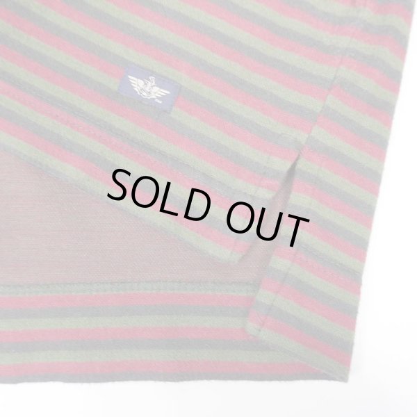 画像4: 90's DOCKERS マルチボーダー柄 ヘンリーネックカットソー "DEADSTOCK" (4)